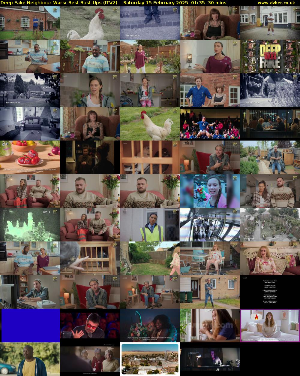 Deep Fake Neighbour Wars: Best Bust-Ups (ITV2) Saturday 15 February 2025 01:35 - 02:05