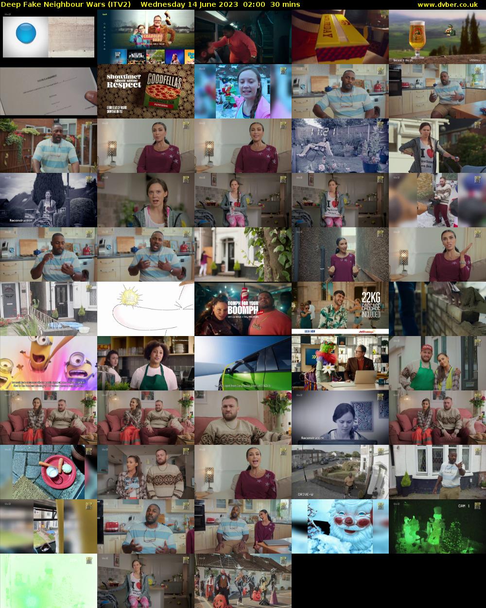 Deep Fake Neighbour Wars (ITV2) Wednesday 14 June 2023 02:00 - 02:30