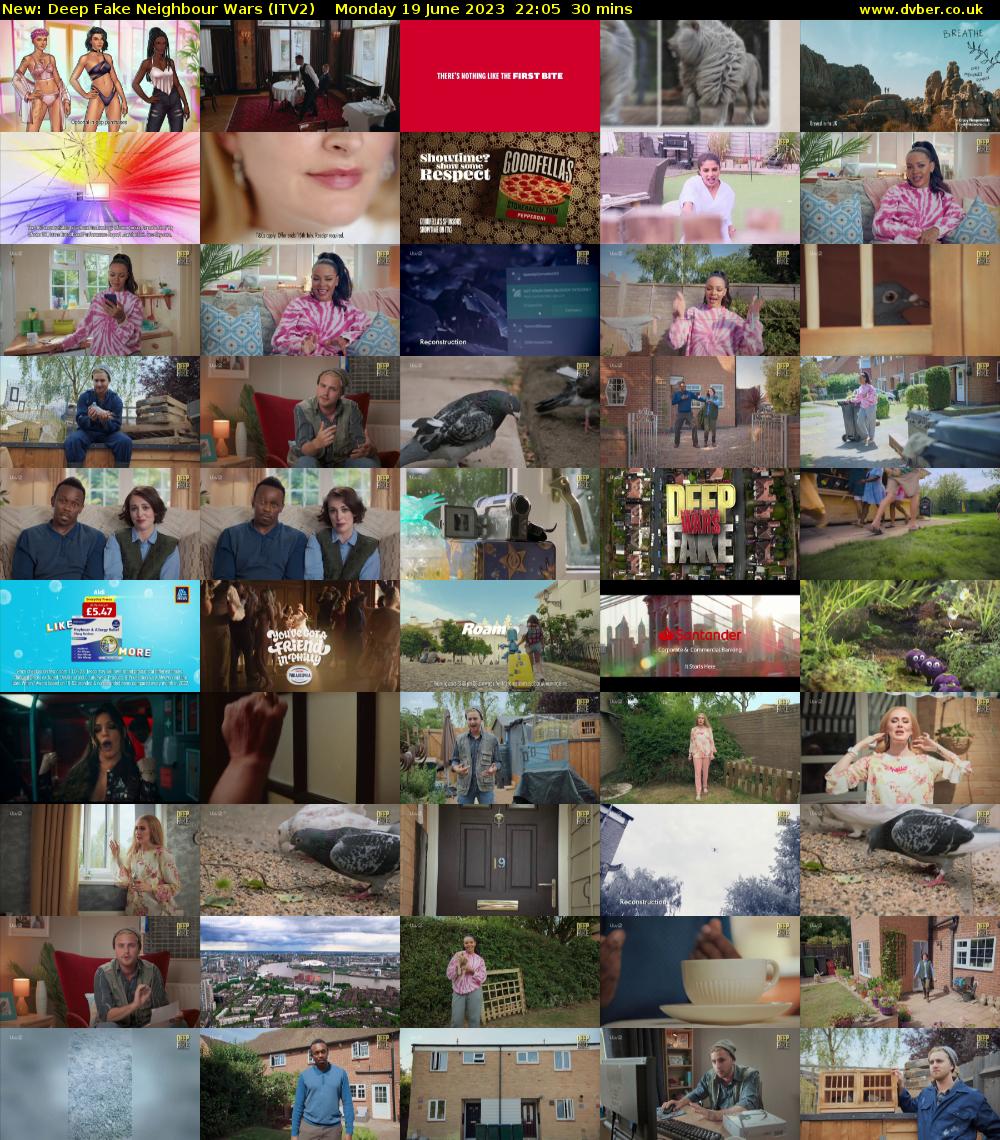 Deep Fake Neighbour Wars (ITV2) Monday 19 June 2023 22:05 - 22:35
