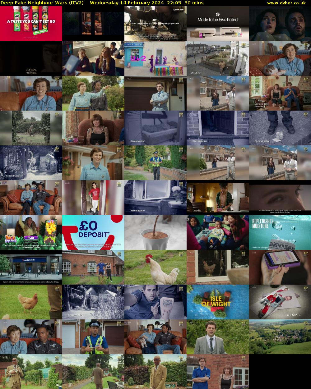 Deep Fake Neighbour Wars (ITV2) Wednesday 14 February 2024 22:05 - 22:35