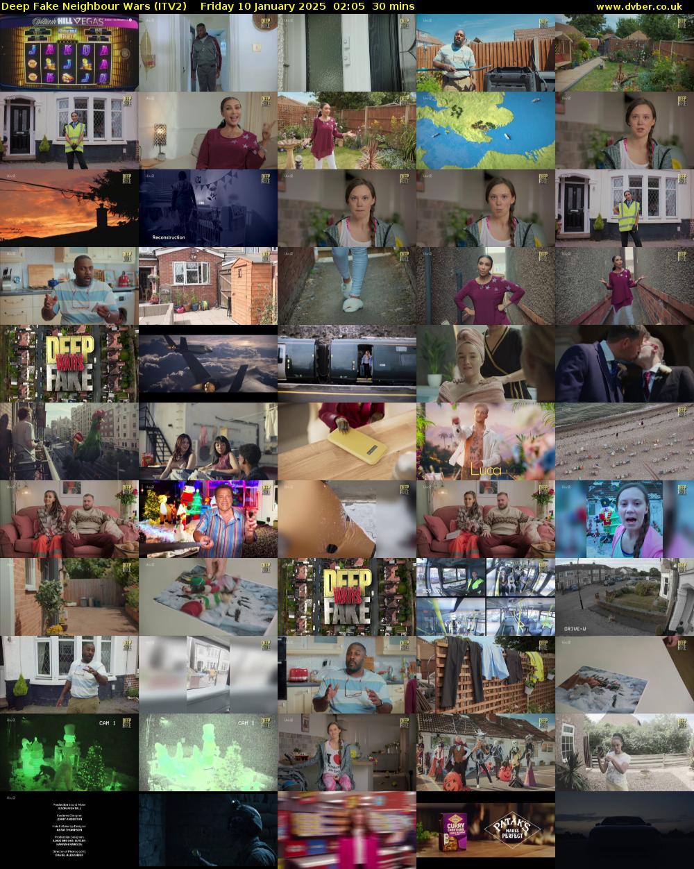 Deep Fake Neighbour Wars (ITV2) Friday 10 January 2025 02:05 - 02:35