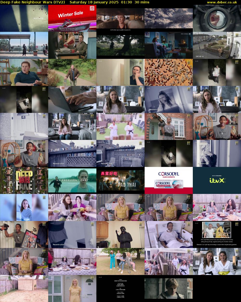 Deep Fake Neighbour Wars (ITV2) Saturday 18 January 2025 01:30 - 02:00