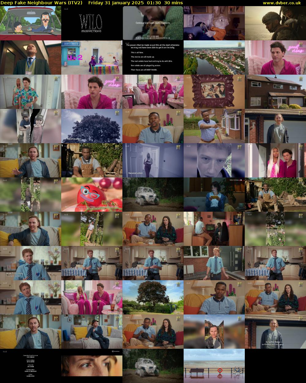 Deep Fake Neighbour Wars (ITV2) Friday 31 January 2025 01:30 - 02:00