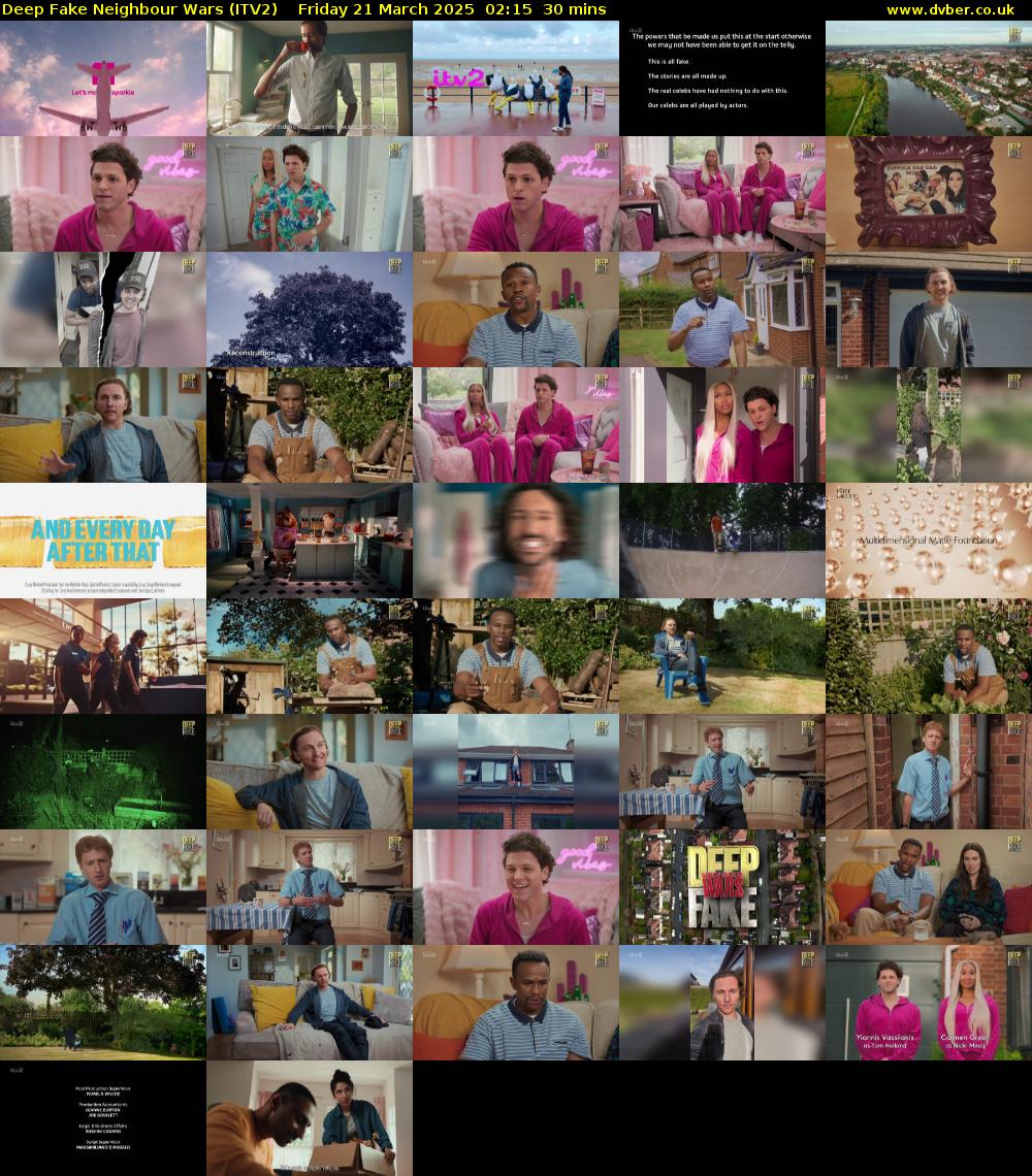 Deep Fake Neighbour Wars (ITV2) Friday 21 March 2025 02:15 - 02:45