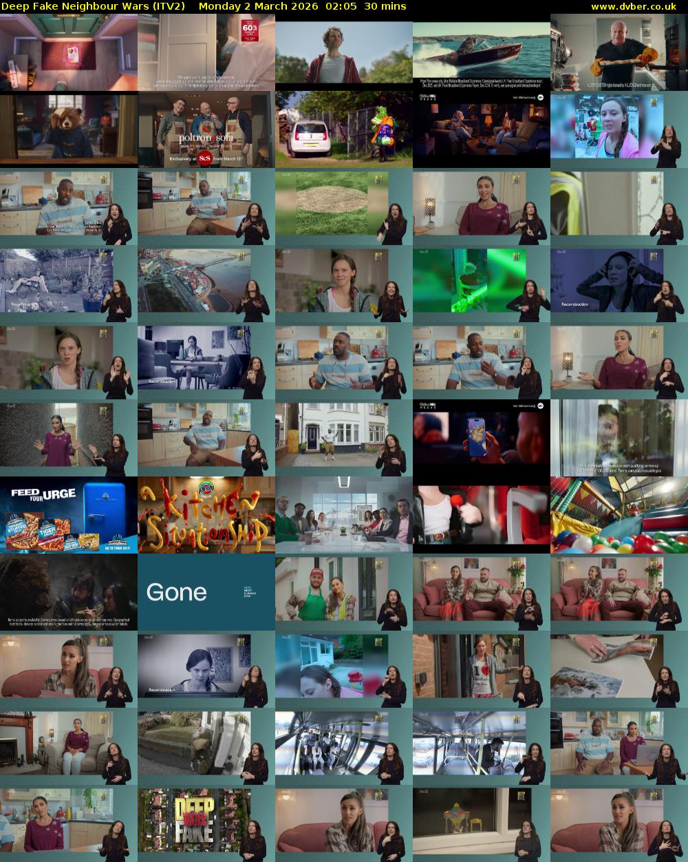 Deep Fake Neighbour Wars (ITV2) Monday 2 March 2026 02:05 - 02:35