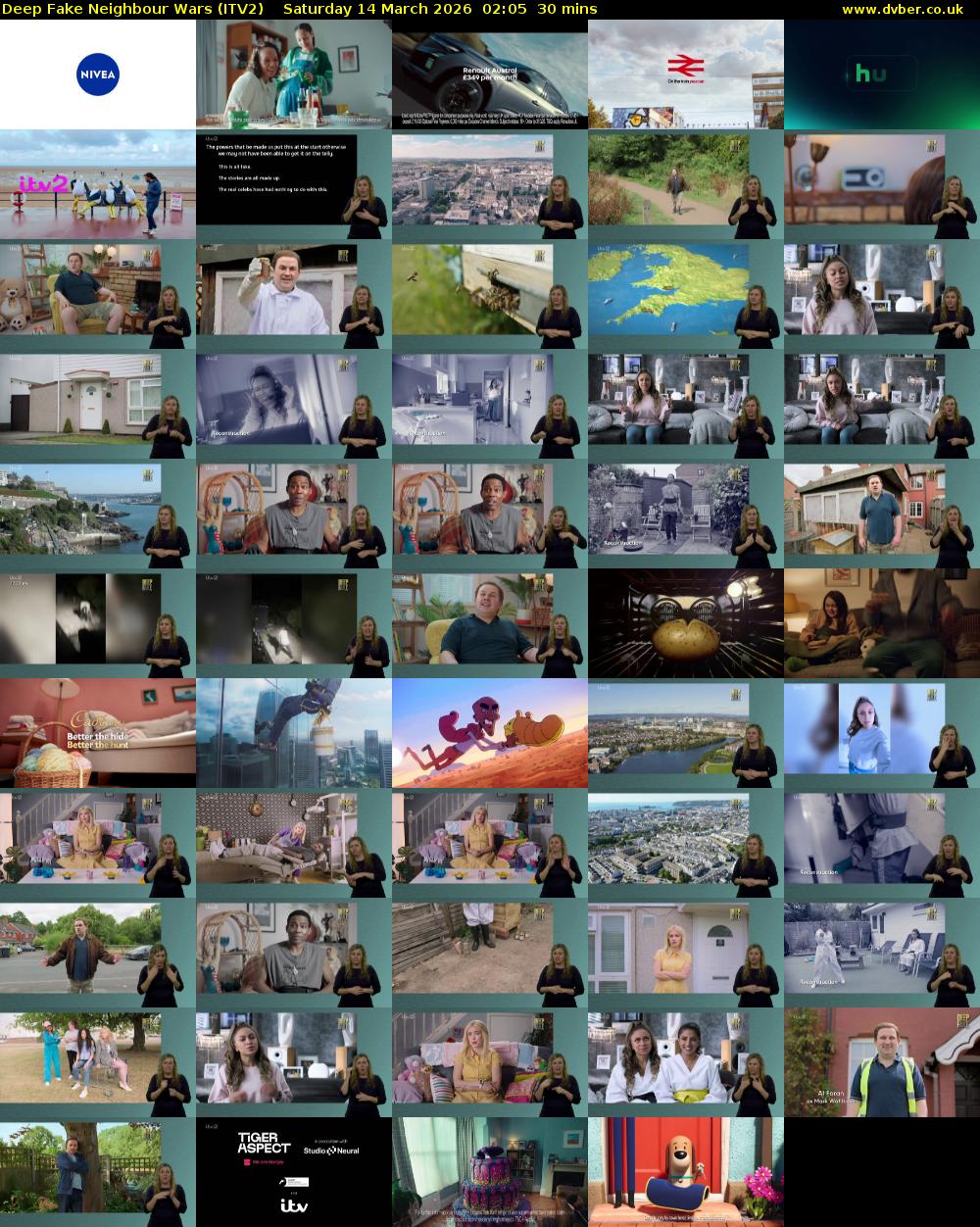 Deep Fake Neighbour Wars (ITV2) Saturday 14 March 2026 02:05 - 02:35