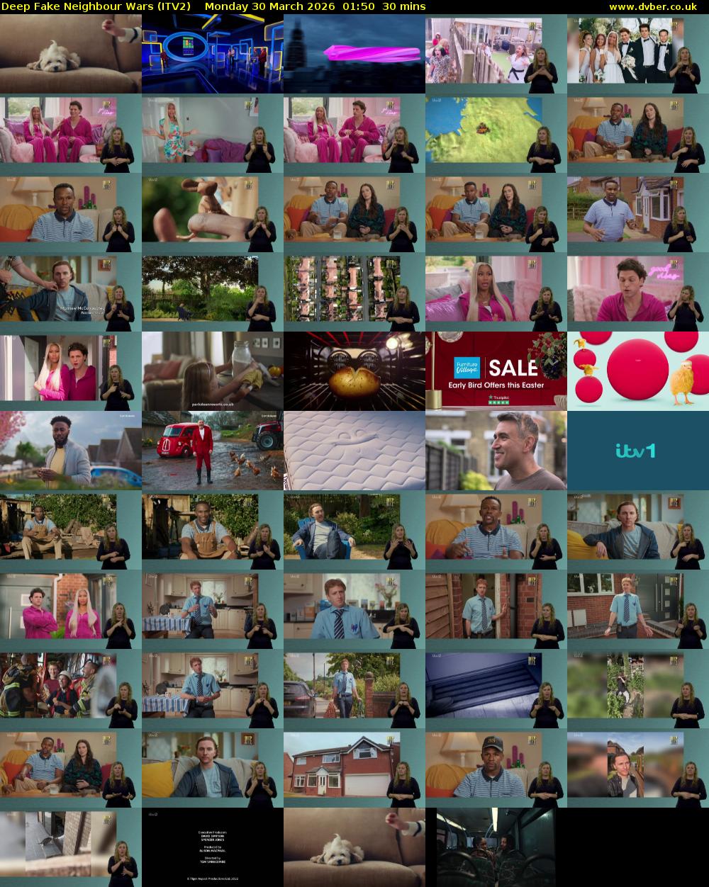 Deep Fake Neighbour Wars (ITV2) Monday 30 March 2026 01:50 - 02:20