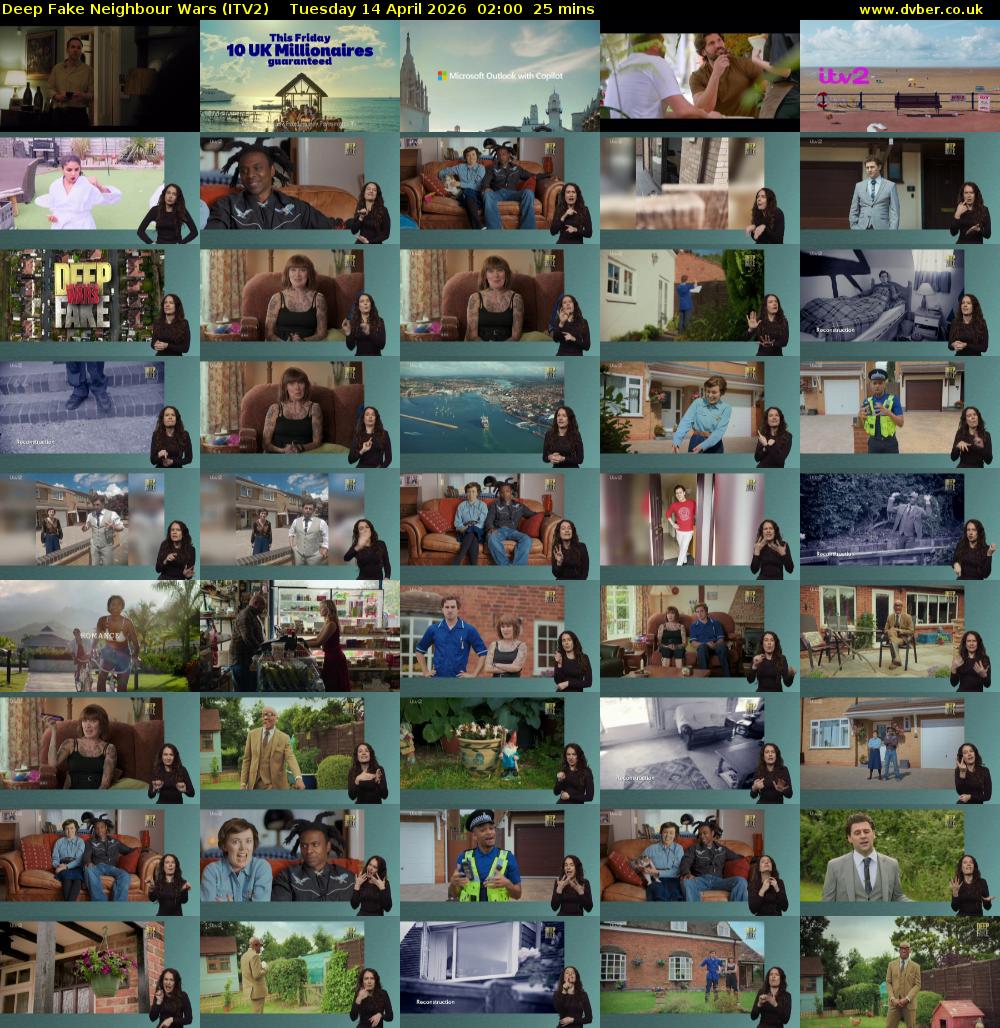 Deep Fake Neighbour Wars (ITV2) Tuesday 14 April 2026 02:00 - 02:25