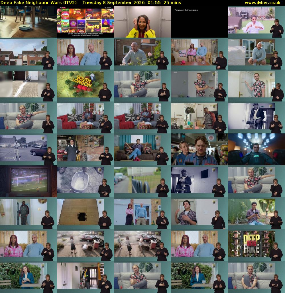 Deep Fake Neighbour Wars (ITV2) Tuesday 8 September 2026 01:55 - 02:20