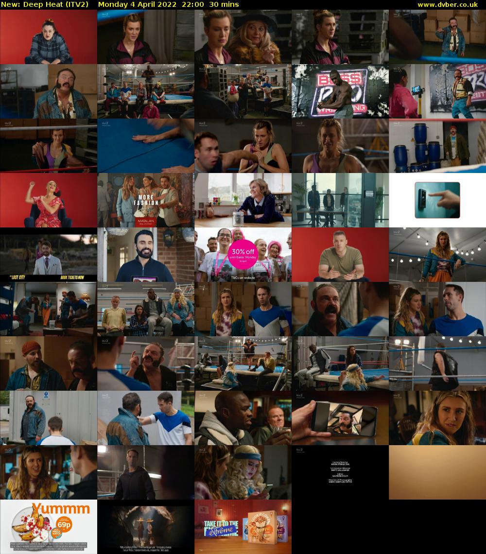 Deep Heat (ITV2) Monday 4 April 2022 22:00 - 22:30