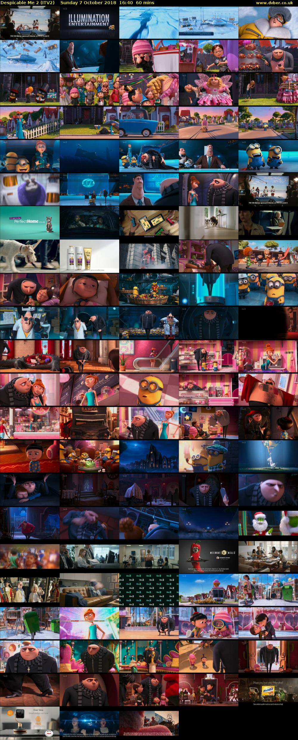 Despicable Me 2 (ITV2) Sunday 7 October 2018 16:40 - 17:40