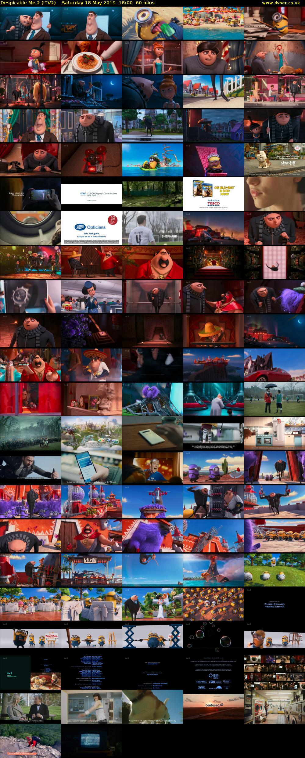 Despicable Me 2 (ITV2) Saturday 18 May 2019 18:00 - 19:00