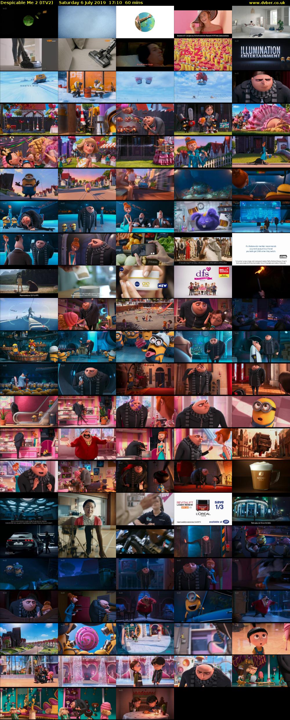 Despicable Me 2 (ITV2) Saturday 6 July 2019 17:10 - 18:10