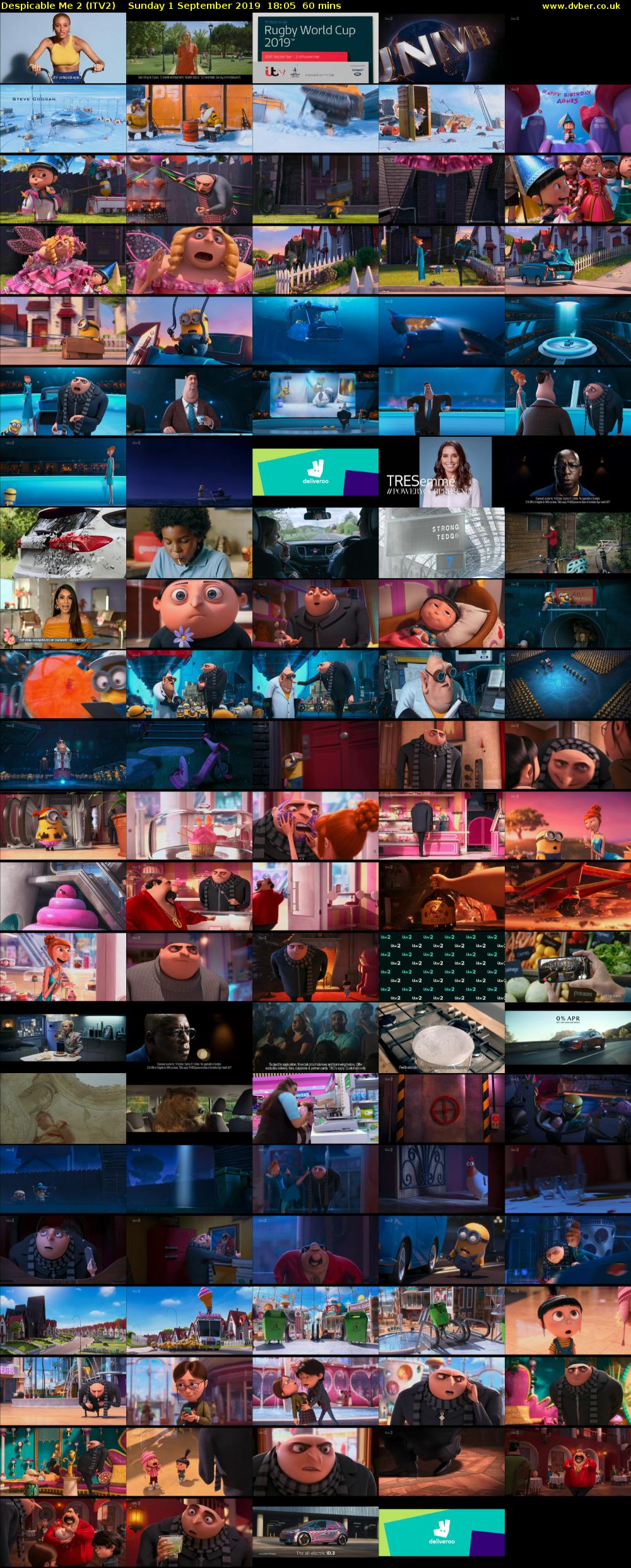 Despicable Me 2 (ITV2) Sunday 1 September 2019 18:05 - 19:05