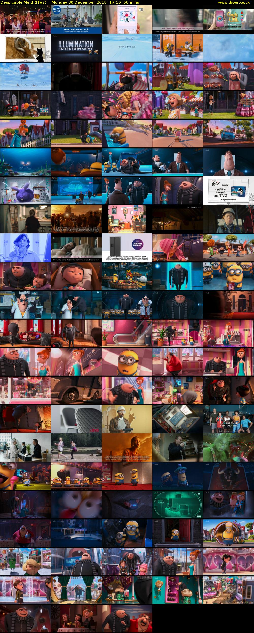 Despicable Me 2 (ITV2) Monday 30 December 2019 17:10 - 18:10