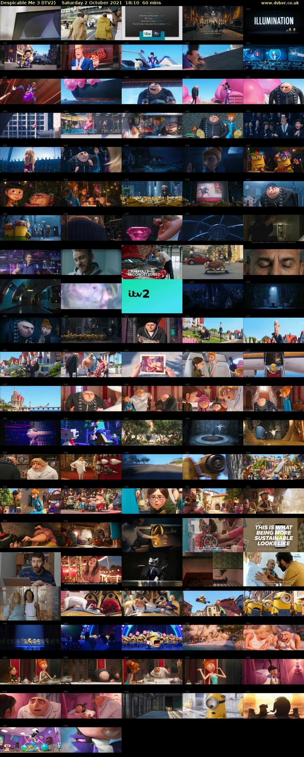 Despicable Me 3 (ITV2) Saturday 2 October 2021 18:10 - 19:10