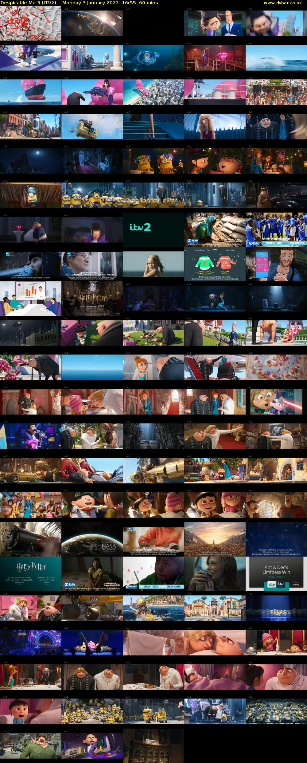 Despicable Me 3 (ITV2) Monday 3 January 2022 16:55 - 17:55