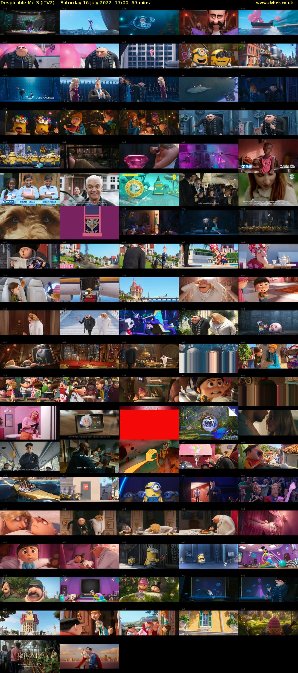 Despicable Me 3 (ITV2) Saturday 16 July 2022 17:00 - 18:05