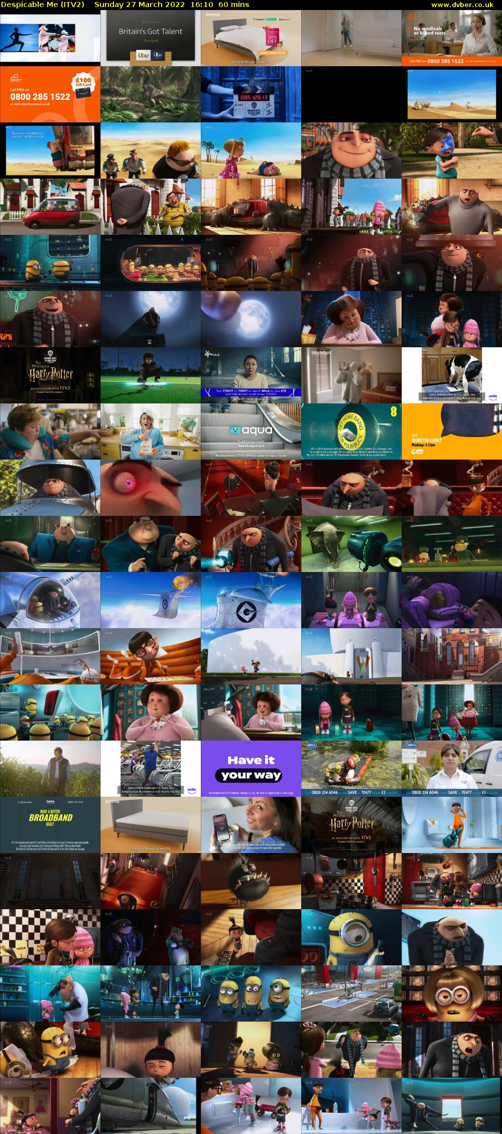 Despicable Me (ITV2) Sunday 27 March 2022 16:10 - 17:10
