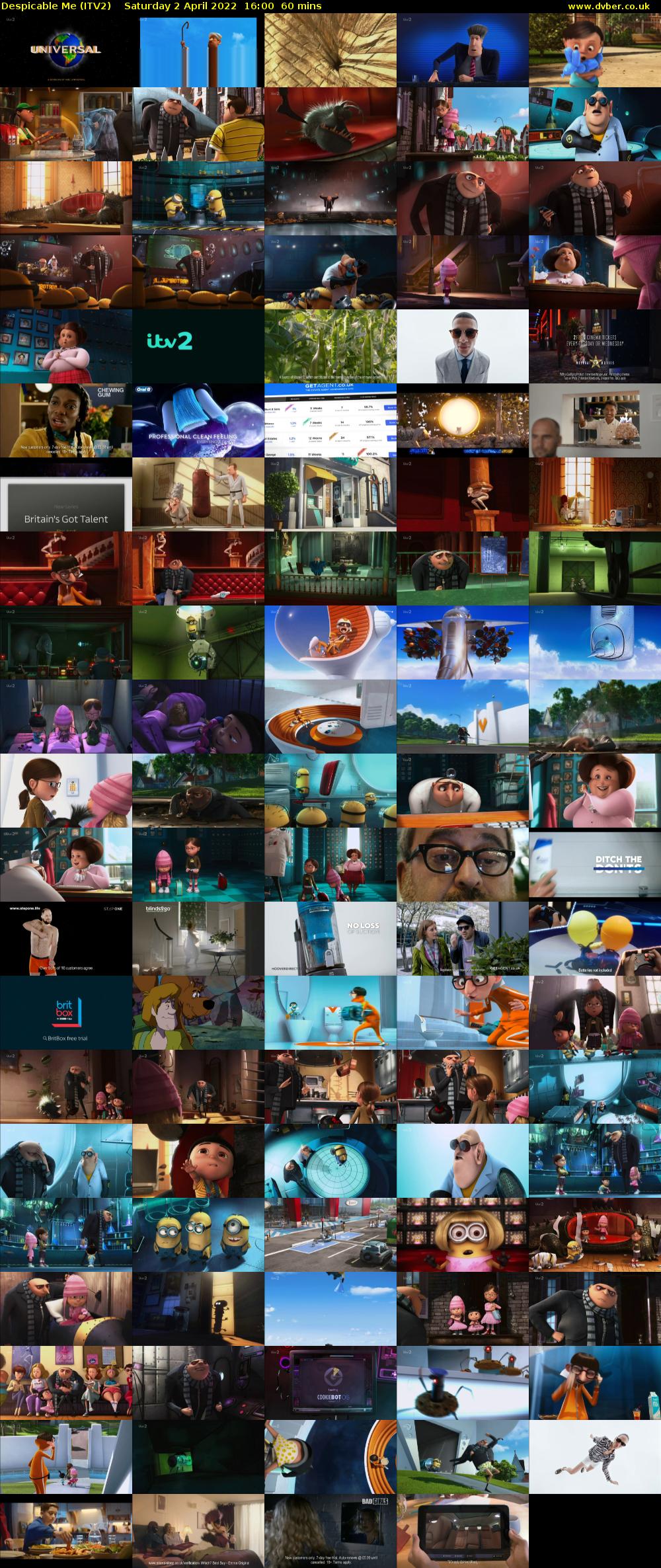 Despicable Me (ITV2) Saturday 2 April 2022 16:00 - 17:00