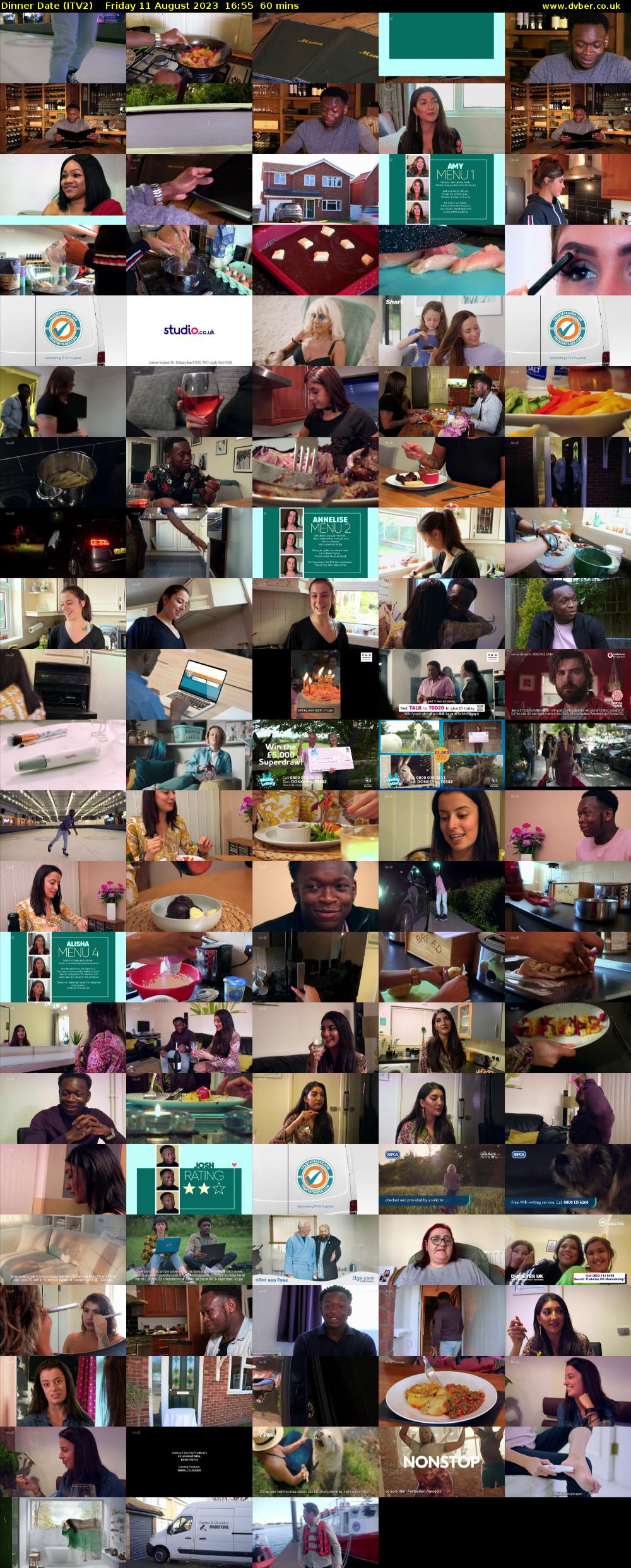 Dinner Date (ITV2) Friday 11 August 2023 16:55 - 17:55