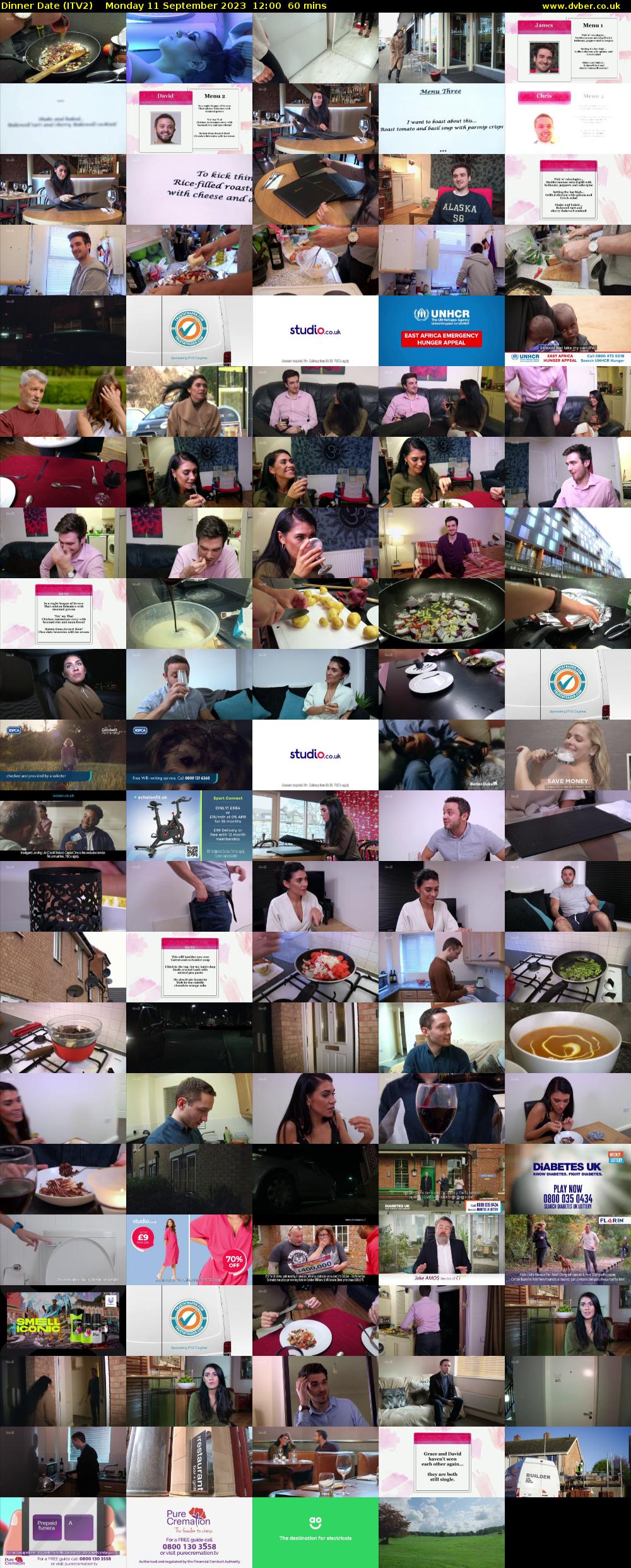 Dinner Date (ITV2) Monday 11 September 2023 12:00 - 13:00