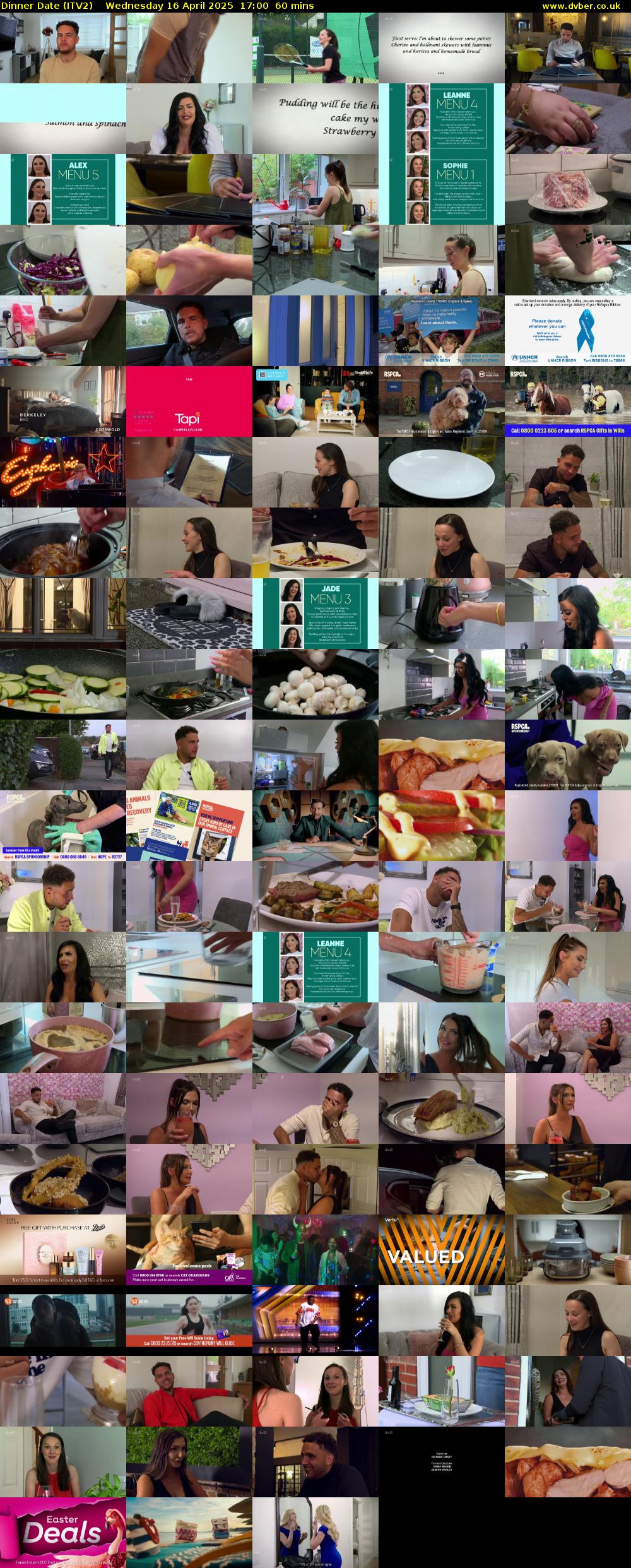 Dinner Date (ITV2) Wednesday 16 April 2025 17:00 - 18:00