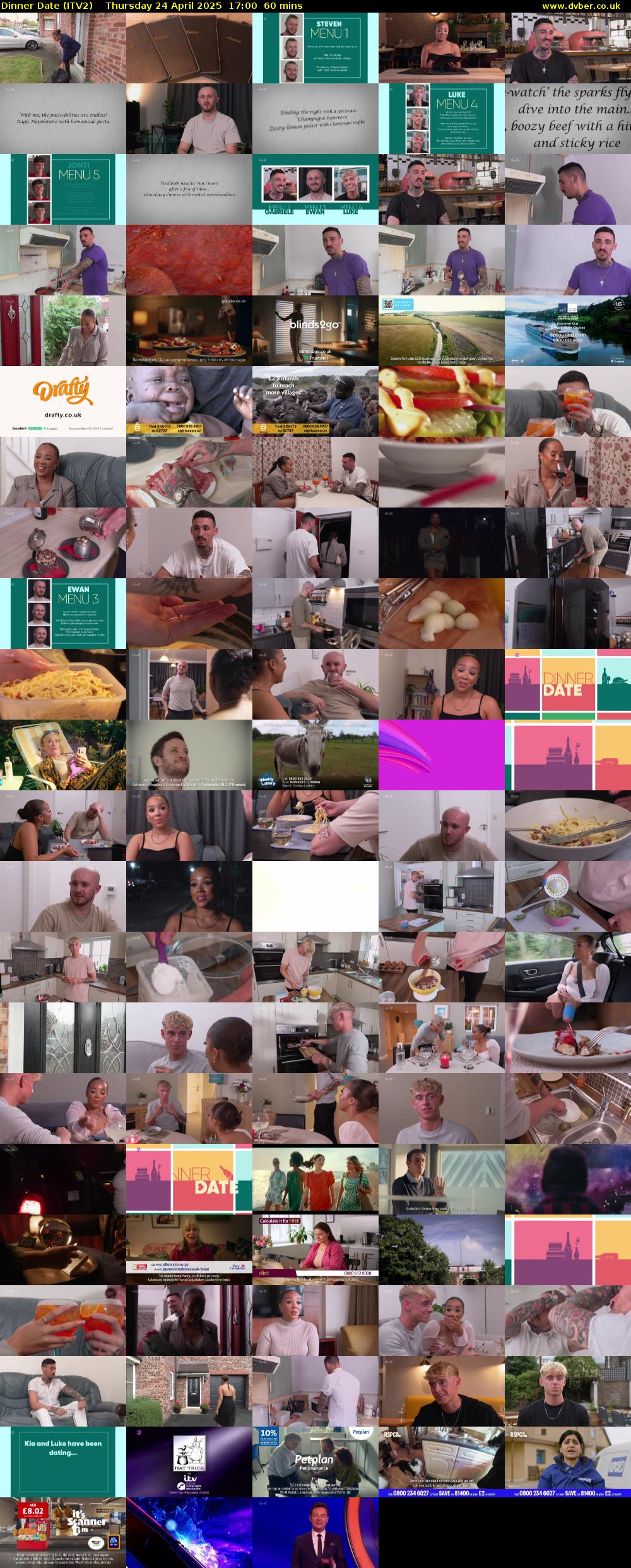 Dinner Date (ITV2) Thursday 24 April 2025 17:00 - 18:00