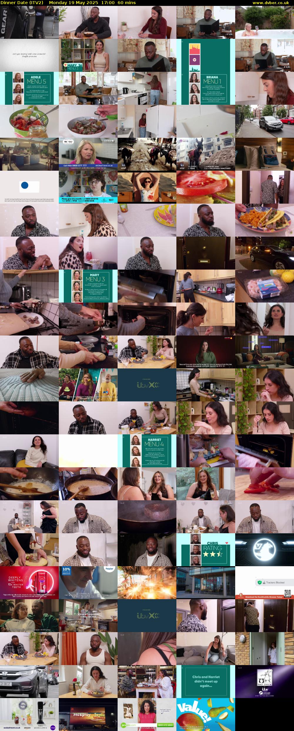 Dinner Date (ITV2) Monday 19 May 2025 17:00 - 18:00