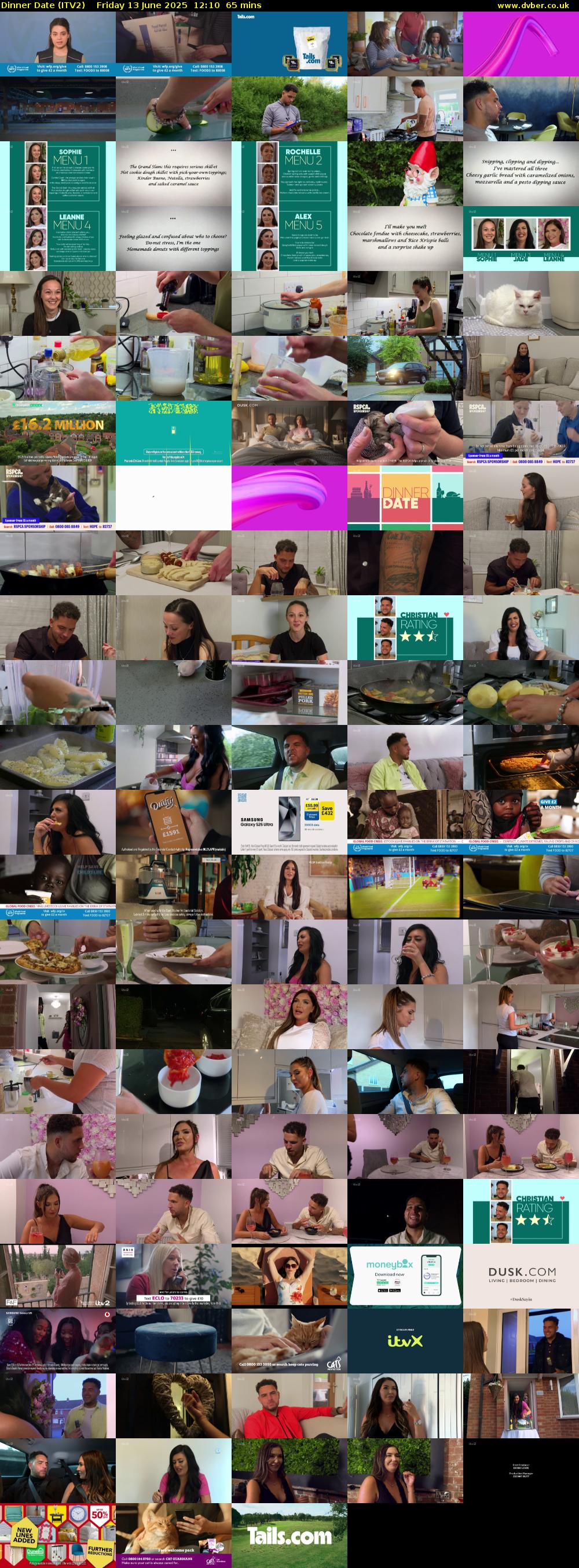 Dinner Date (ITV2) Friday 13 June 2025 12:10 - 13:15