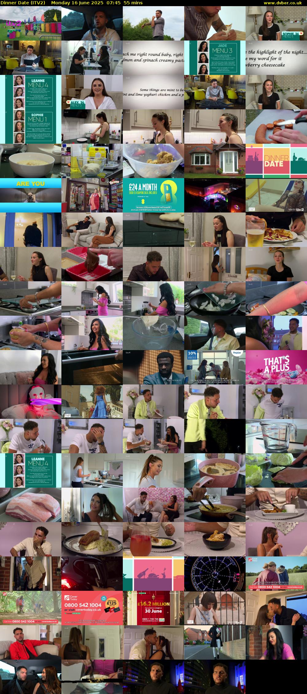 Dinner Date (ITV2) Monday 16 June 2025 07:45 - 08:40