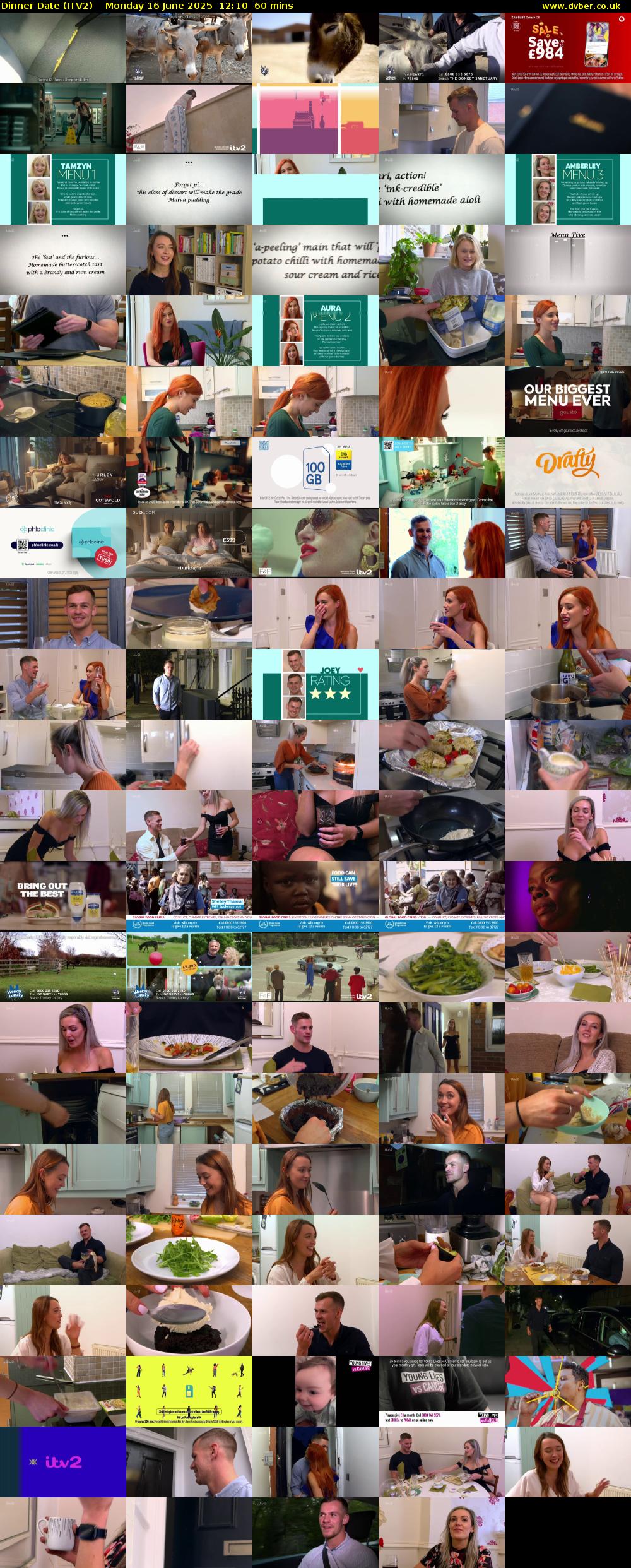 Dinner Date (ITV2) Monday 16 June 2025 12:10 - 13:10