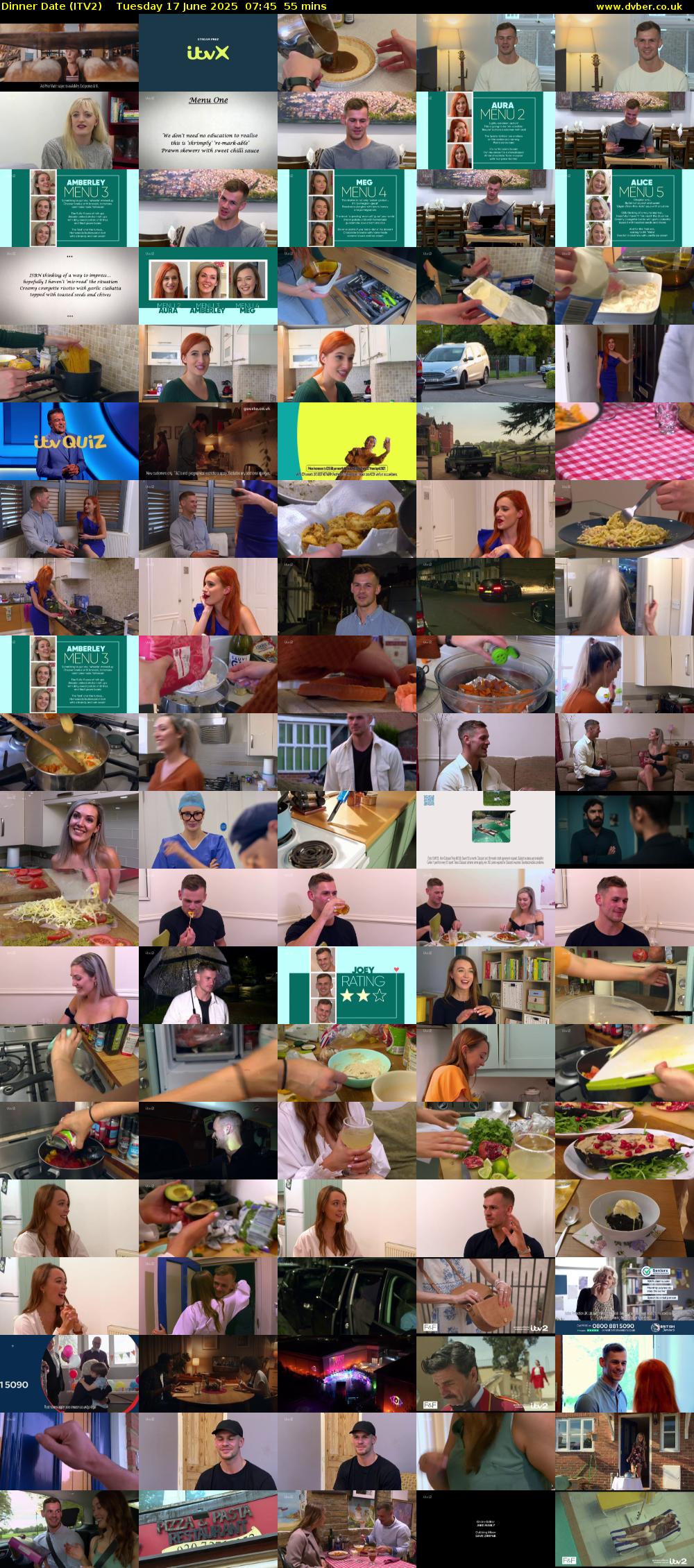 Dinner Date (ITV2) Tuesday 17 June 2025 07:45 - 08:40