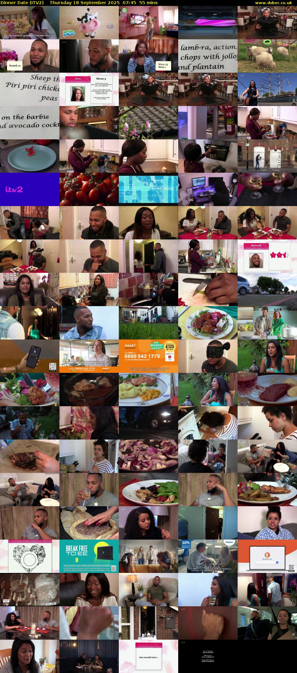 Dinner Date (ITV2) Thursday 18 September 2025 07:45 - 08:40