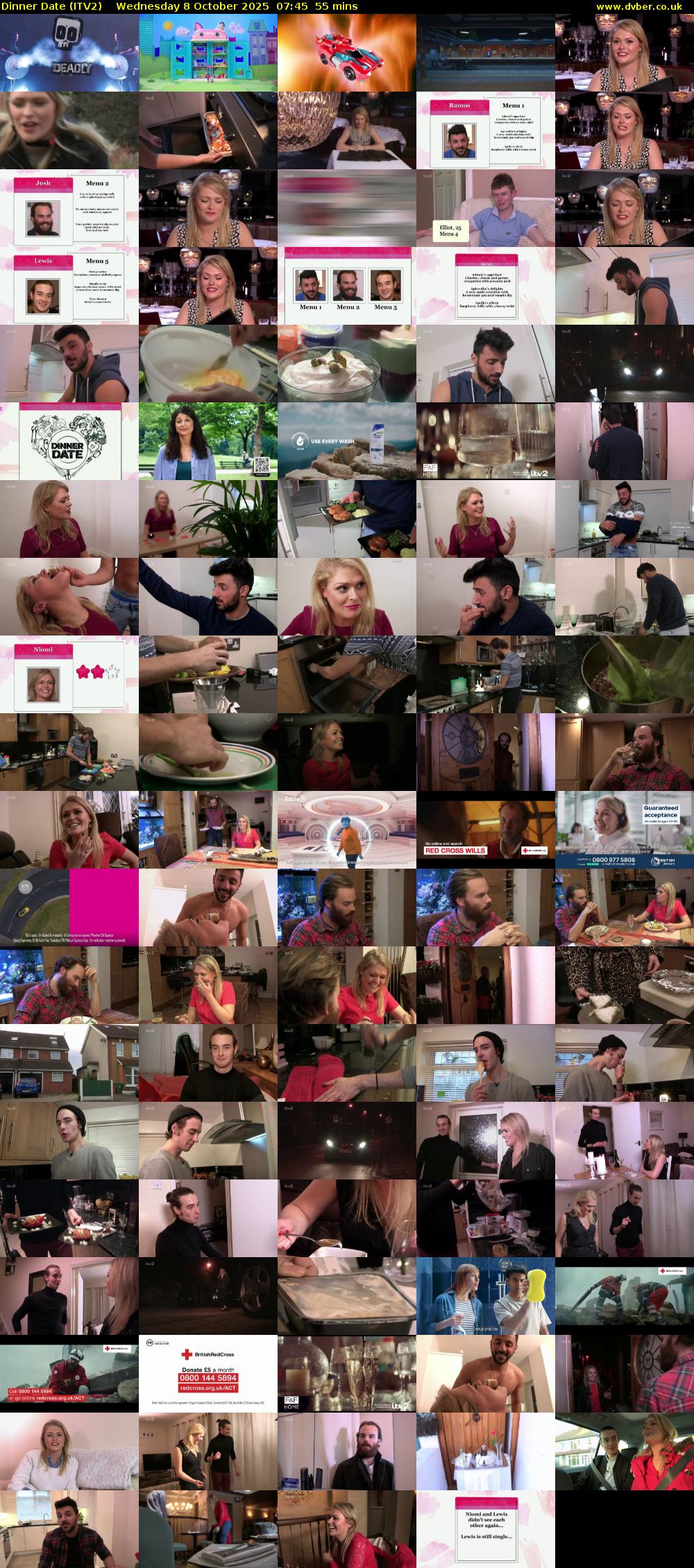 Dinner Date (ITV2) Wednesday 8 October 2025 07:45 - 08:40