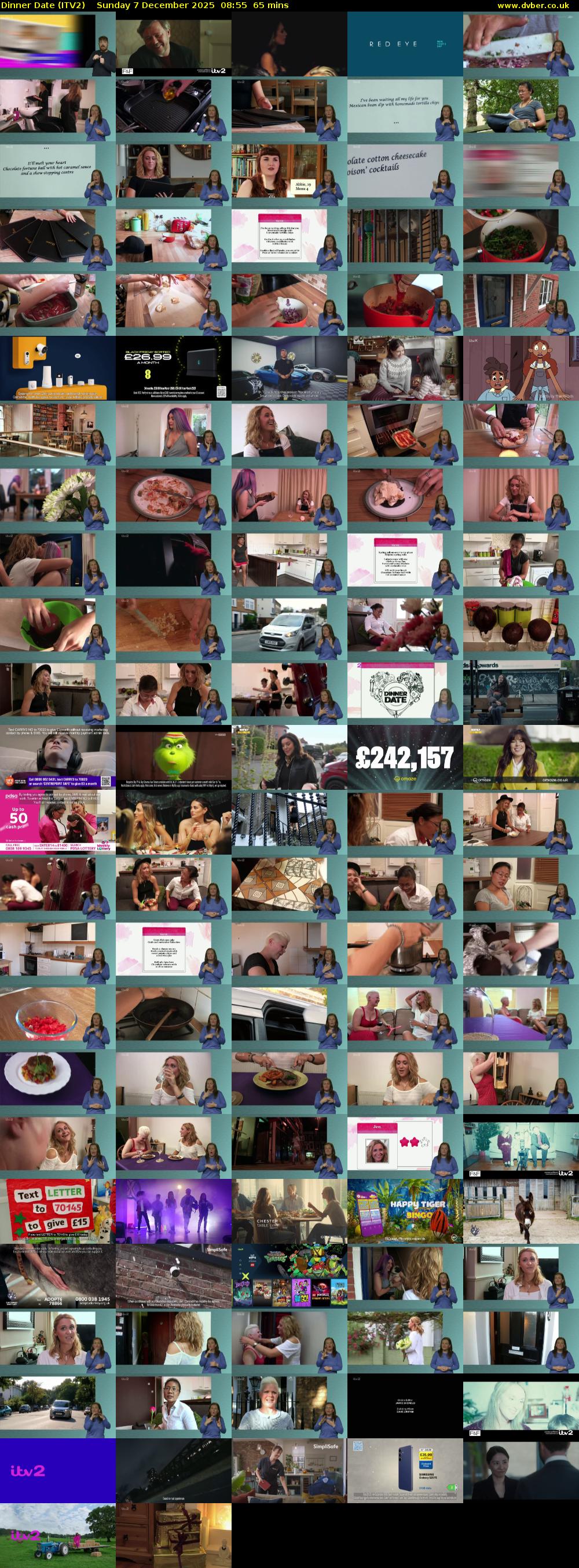 Dinner Date (ITV2) Sunday 7 December 2025 08:55 - 10:00