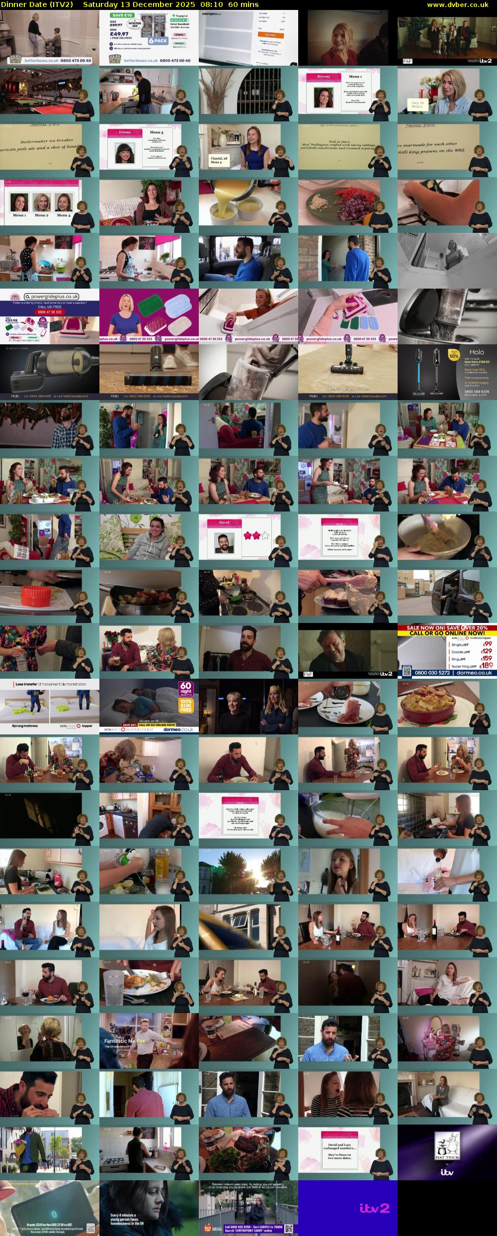 Dinner Date (ITV2) Saturday 13 December 2025 08:10 - 09:10