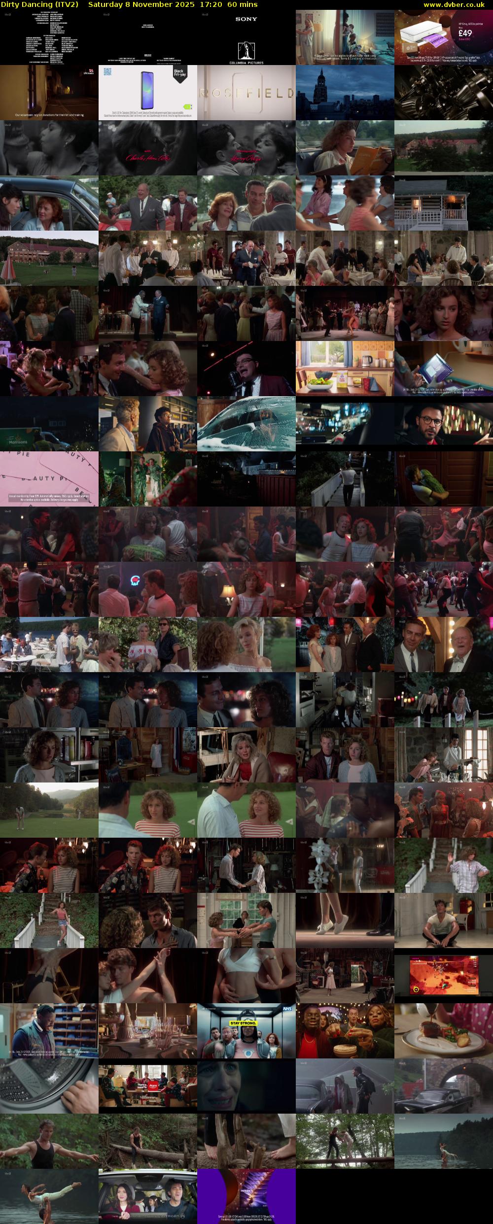Dirty Dancing (ITV2) Saturday 8 November 2025 17:20 - 18:20