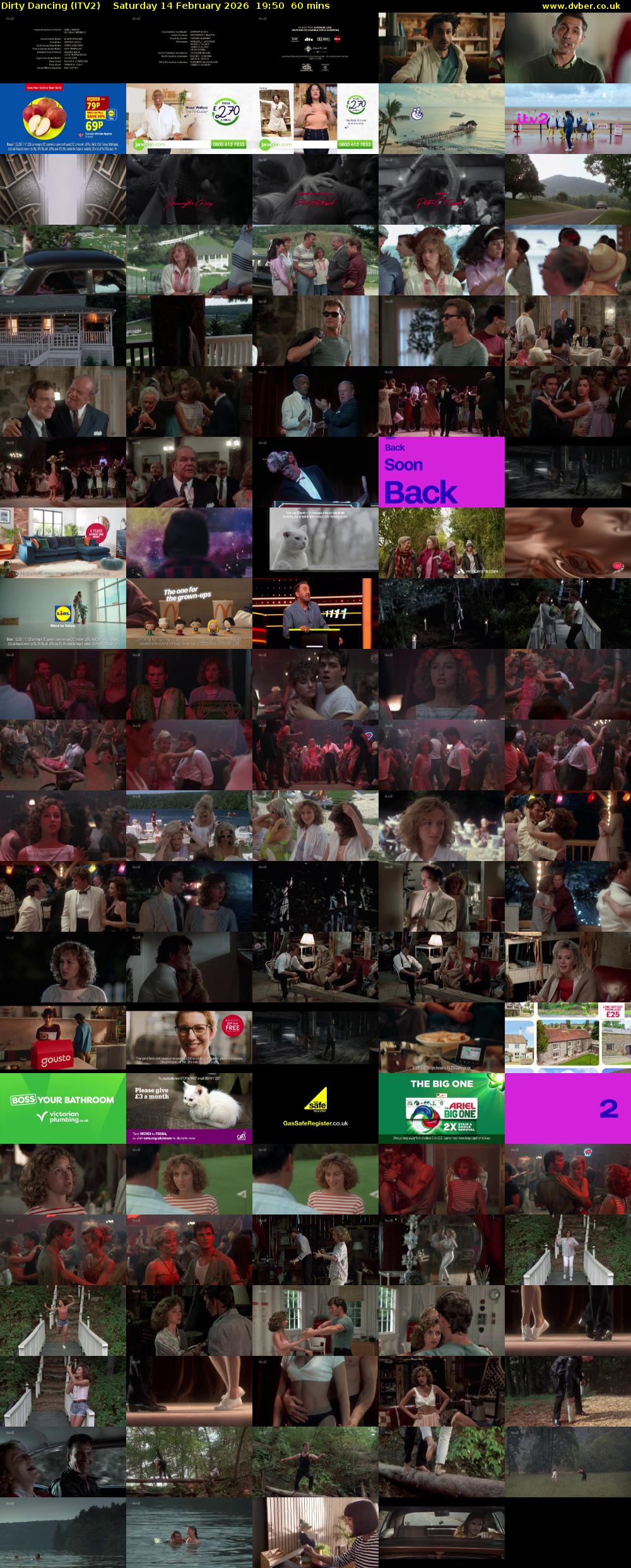 Dirty Dancing (ITV2) Saturday 14 February 2026 19:50 - 20:50