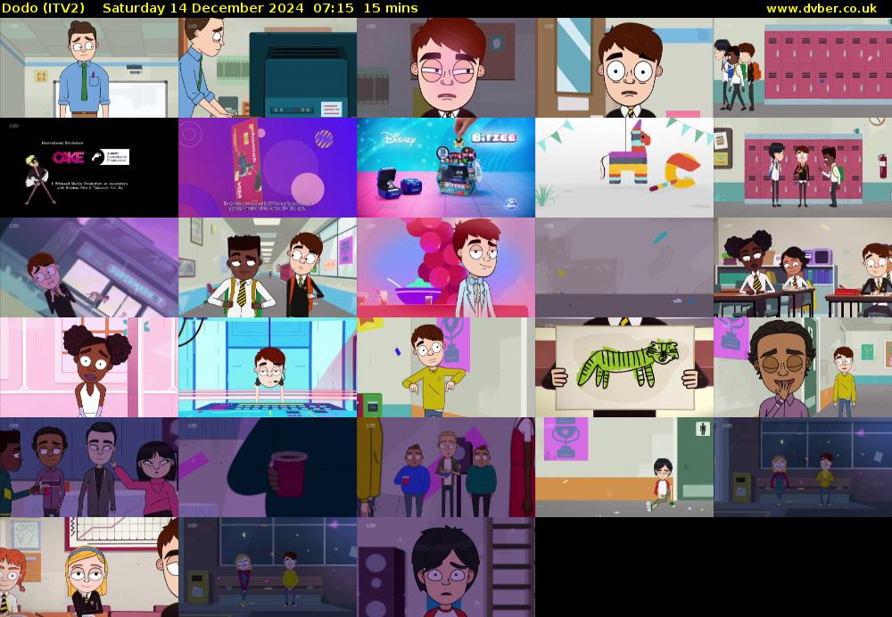 Dodo (ITV2) Saturday 14 December 2024 07:15 - 07:30