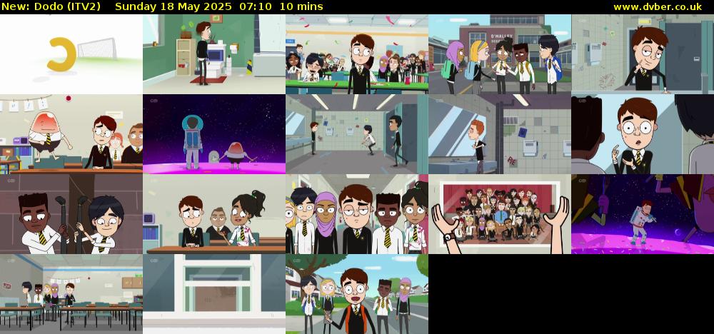 Dodo (ITV2) Sunday 18 May 2025 07:10 - 07:20