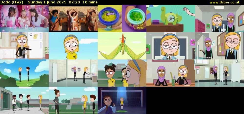Dodo (ITV2) Sunday 1 June 2025 07:20 - 07:30