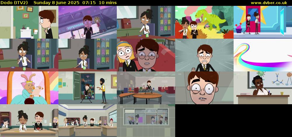 Dodo (ITV2) Sunday 8 June 2025 07:15 - 07:25