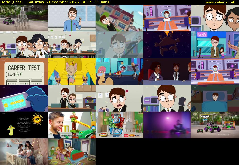 Dodo (ITV2) Saturday 6 December 2025 06:15 - 06:30