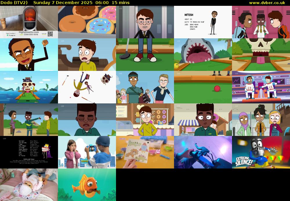Dodo (ITV2) Sunday 7 December 2025 06:00 - 06:15