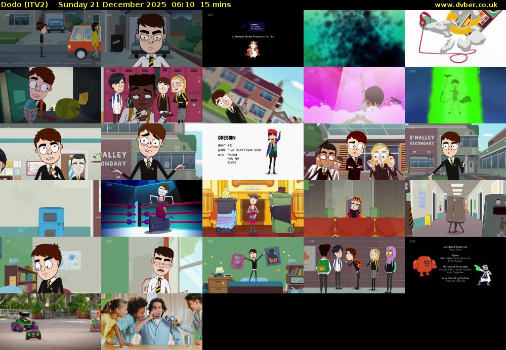 Dodo (ITV2) Sunday 21 December 2025 06:10 - 06:25