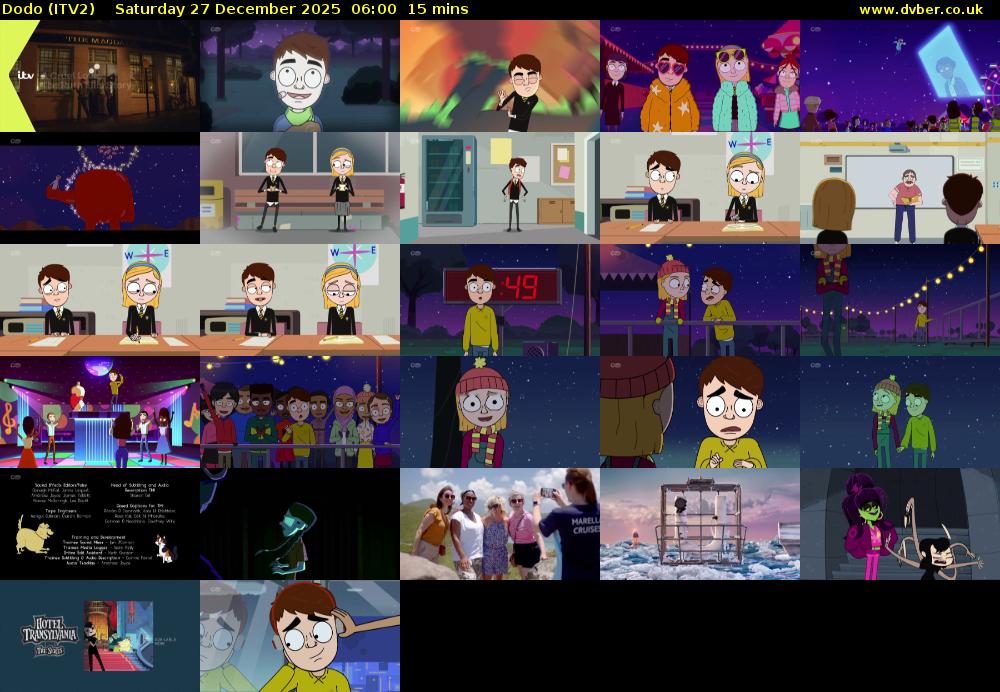 Dodo (ITV2) Saturday 27 December 2025 06:00 - 06:15