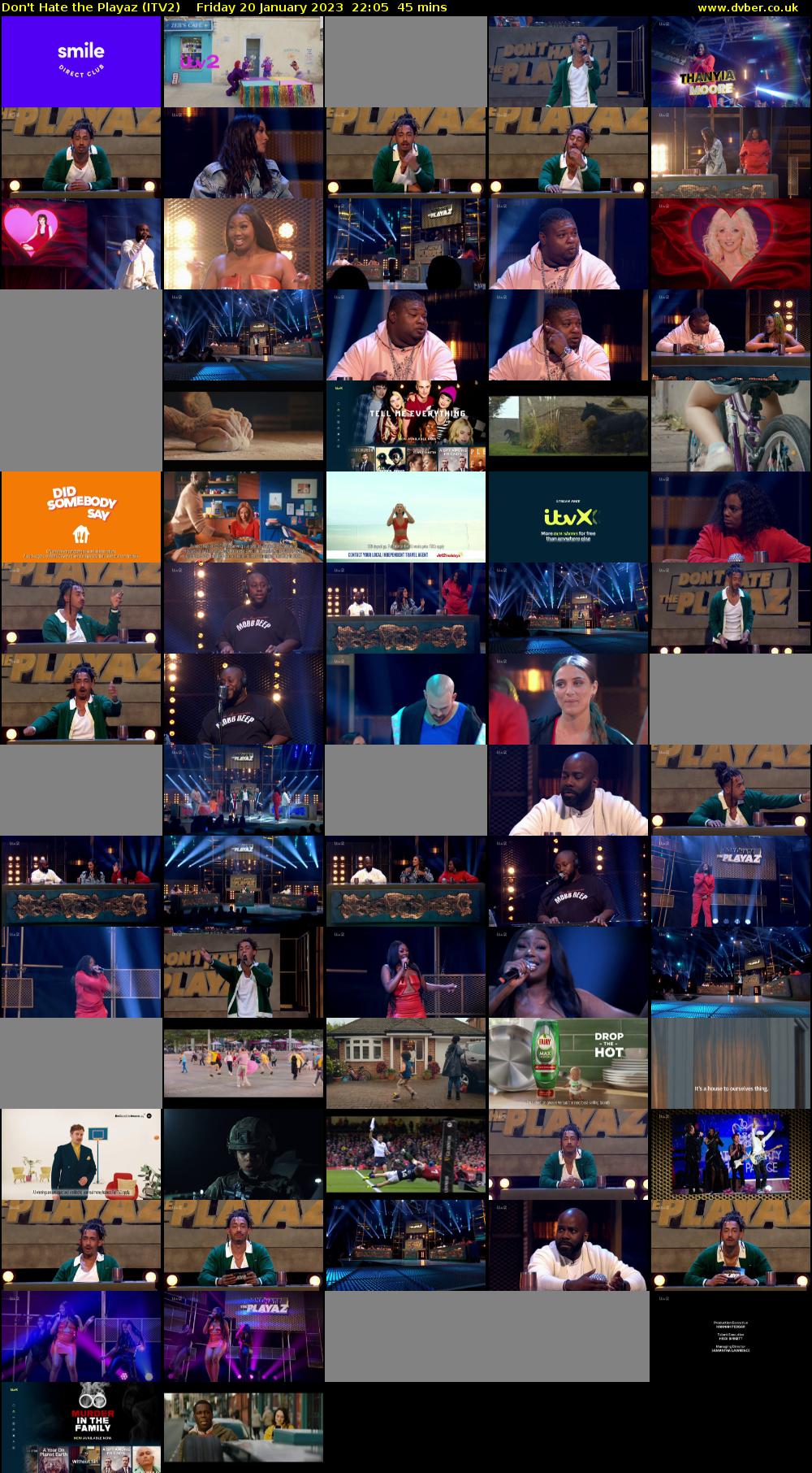 Don't Hate the Playaz (ITV2) Friday 20 January 2023 22:05 - 22:50