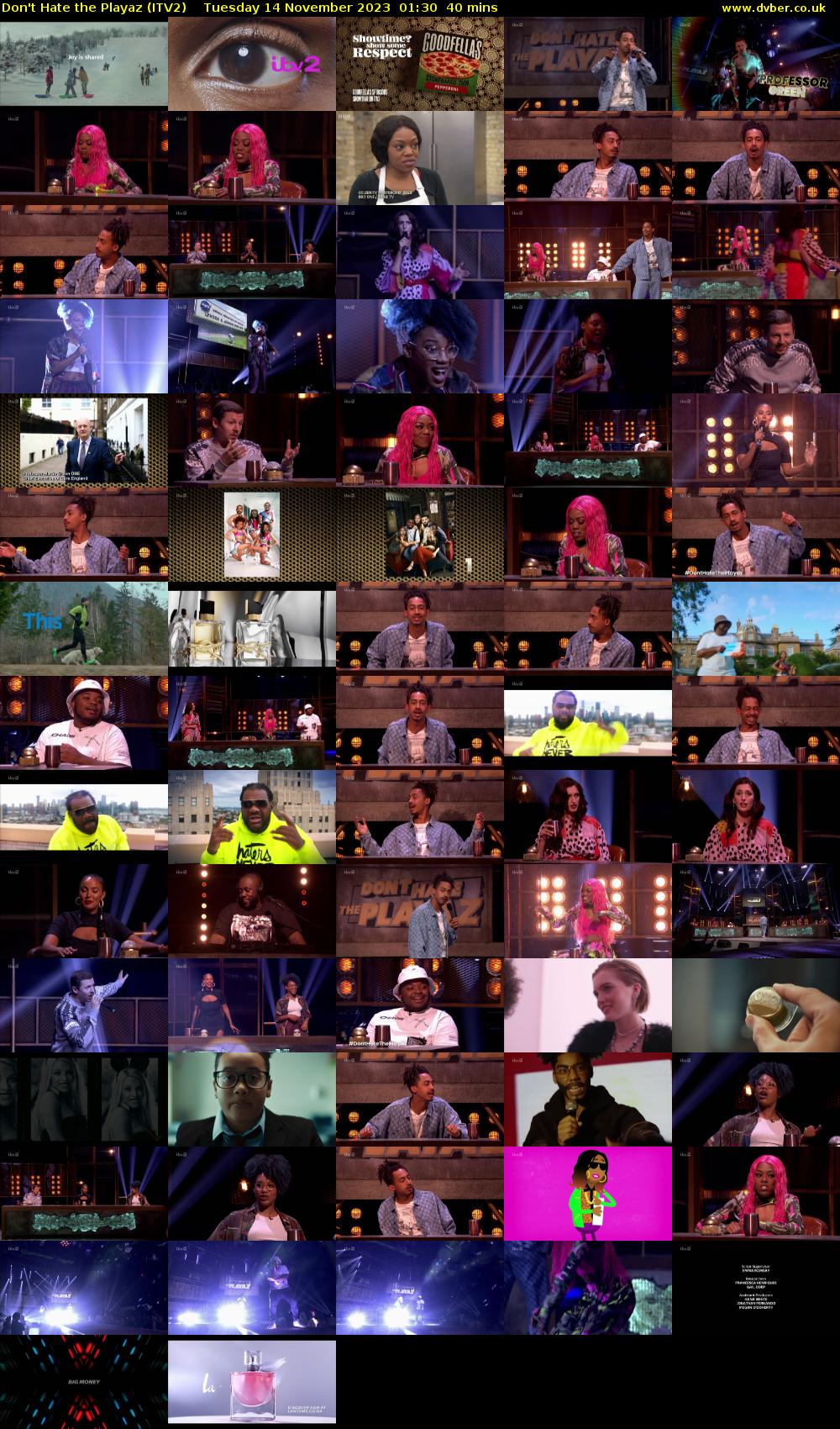 Don't Hate the Playaz (ITV2) Tuesday 14 November 2023 01:30 - 02:10