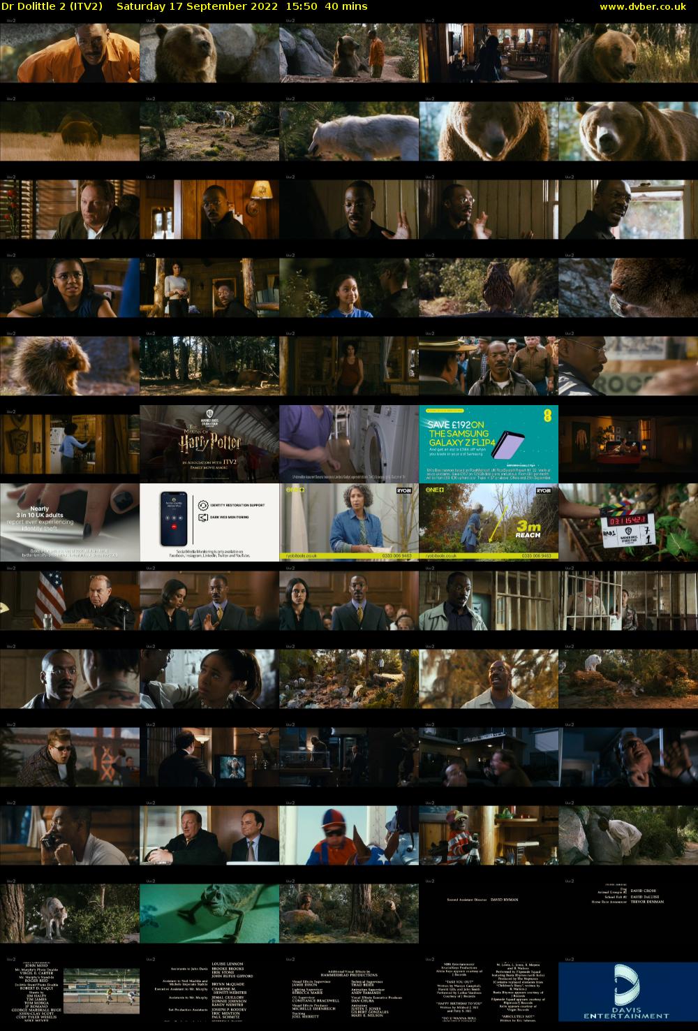 Dr Dolittle 2 (ITV2) Saturday 17 September 2022 15:50 - 16:30